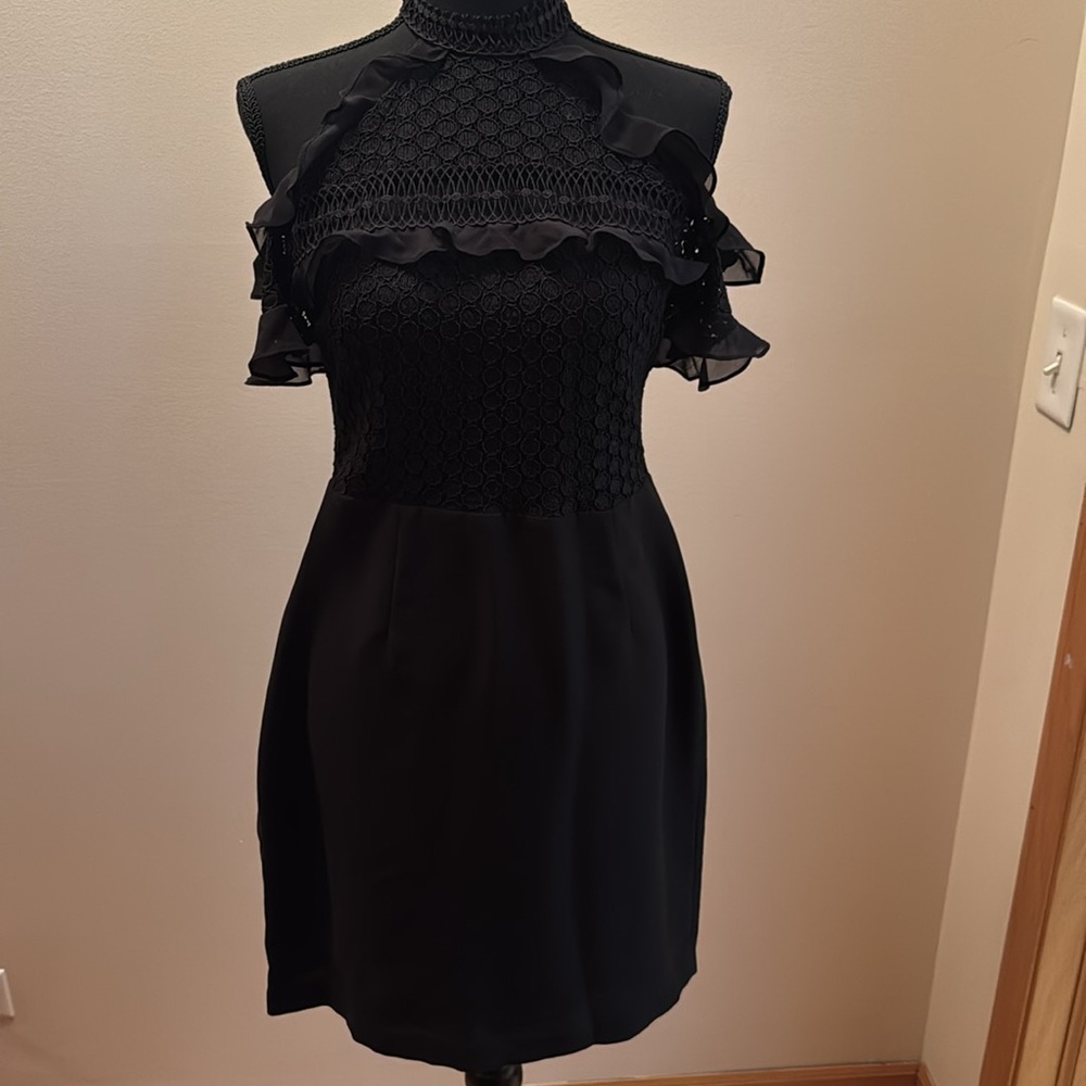Black cocktail dress